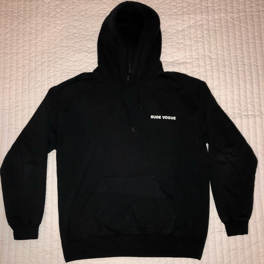 Rude Vogue “Crew” Hoodie - Black